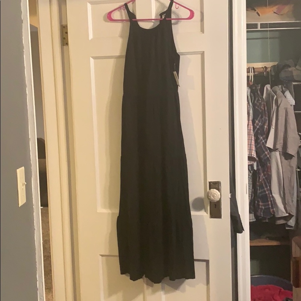 Black maxi summer dress